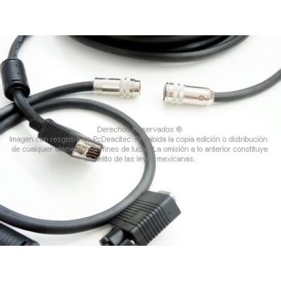 Cable SVGA (HD15) conexión rápida FASTERCONNECT 20 m con DIN de unión