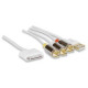 Cable 30 pines ipod, ipad, iphone a AV Compuesto con USB