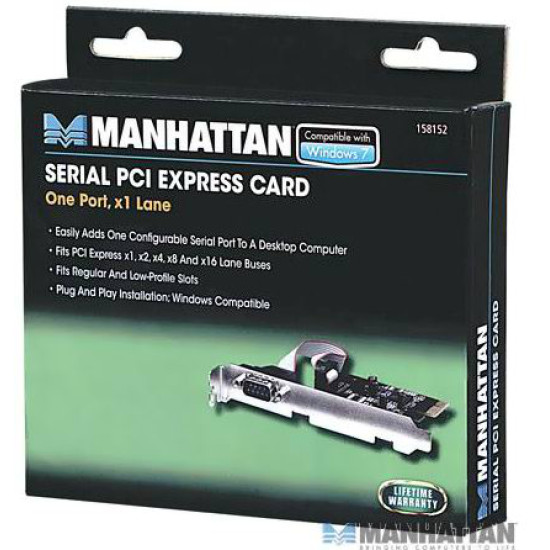 Tarjeta Serial PCI Express 1 puerto DB9