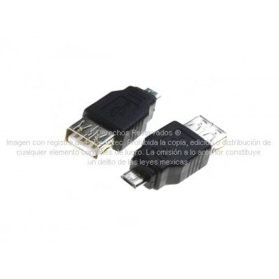 Adaptador USB 2.0 A hembra a micro USB B macho 