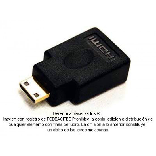 Adaptador HDMI hembra  a mini HDMI macho