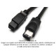 Cable FireWire 800 a 400 de 9 a 6 pines 3 m