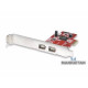 Tarjeta PCI Express FireWire 400 con 2 puertos externos