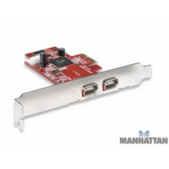 Tarjeta PCI Express FireWire 400 con 2 puertos externos