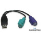 Adaptador PS2 dual a USB