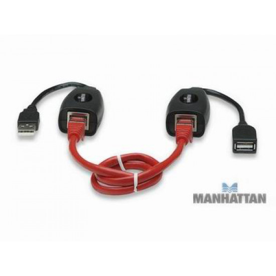 Cable extensión USB, extensor USB 1.1 vía UTP hasta 60 m