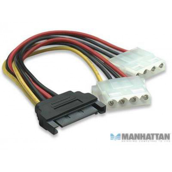 Cable Splitter de Alimentación SATA a Molex interno