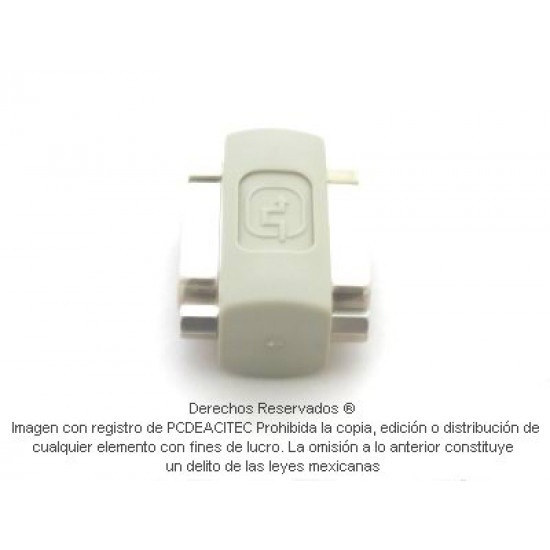 Adaptador DVI cople, hembra a hembra 24+ 5 pin