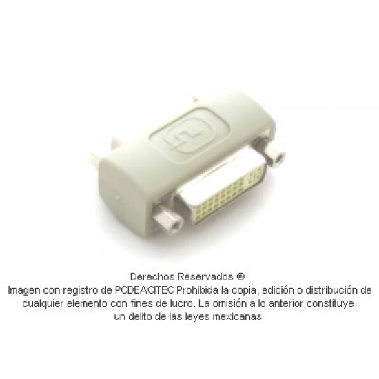 Adaptador DVI cople, hembra a hembra 24+ 5 pin