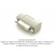 Adaptador DVI cople, hembra a hembra 24+ 5 pin