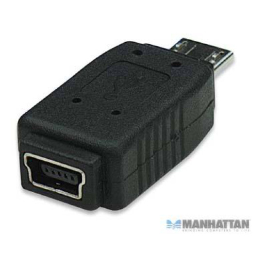 Adaptador USB 2.0 mini B hembra a Micro B macho