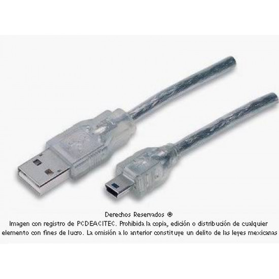 Cable USB 2.0 A a mini B de 1.8 m