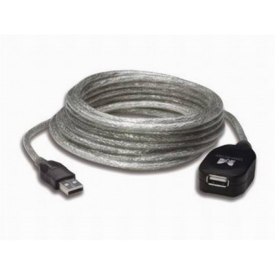 Cable extensión activa USB 2.0 A macho a hembra de 20 m