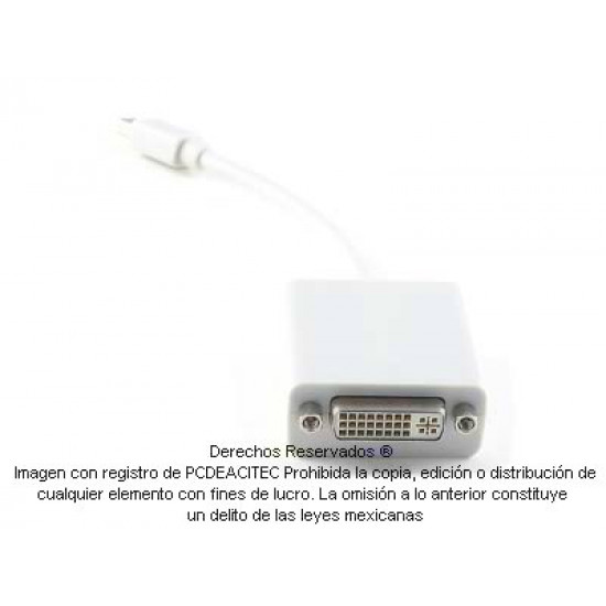 Convertidor Mini DisplayPort macho a DVI-I hembra