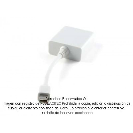 Convertidor Mini DisplayPort macho a DVI-I hembra