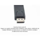 Adaptador DisplayPort macho a HDMI hembra