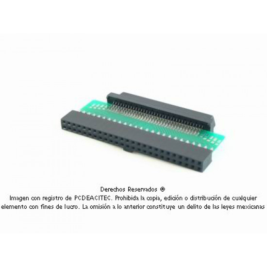 Convertidor SCSI DB68 / HP hembra a Boxheader 50 hembra