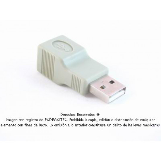 Adaptador USB 2.0 B hembra a USB 2.0 A macho