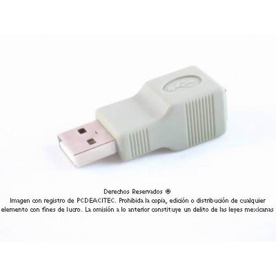 Adaptador USB 2.0 B hembra a USB 2.0 A macho