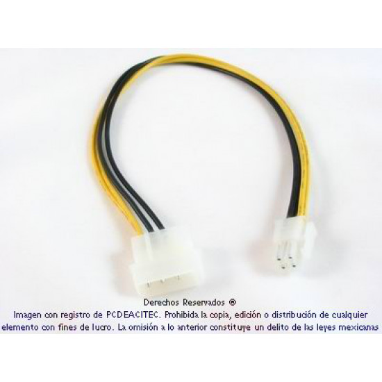 Cable adaptador P4 a molex energía interna