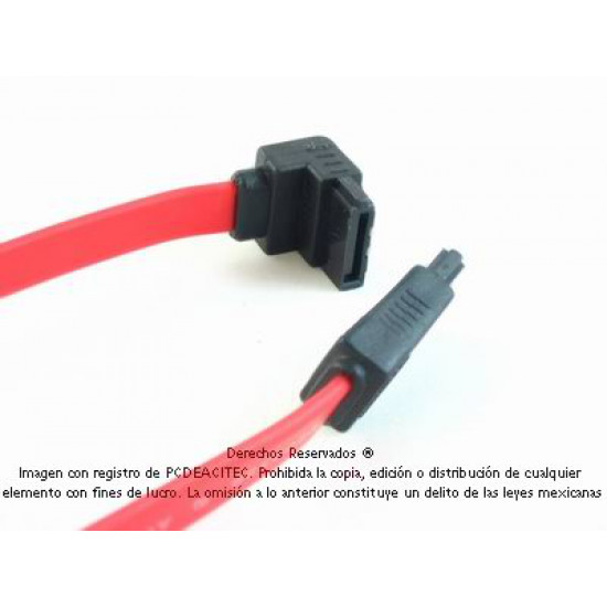 Cable Interno SATA (L) a SATA (L)  ángulo de 90° de 69 cm