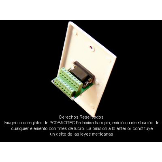 Placa Tapa VGA con opresores en ABS