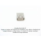 Conector USB hembra tipo A para armar, soldable