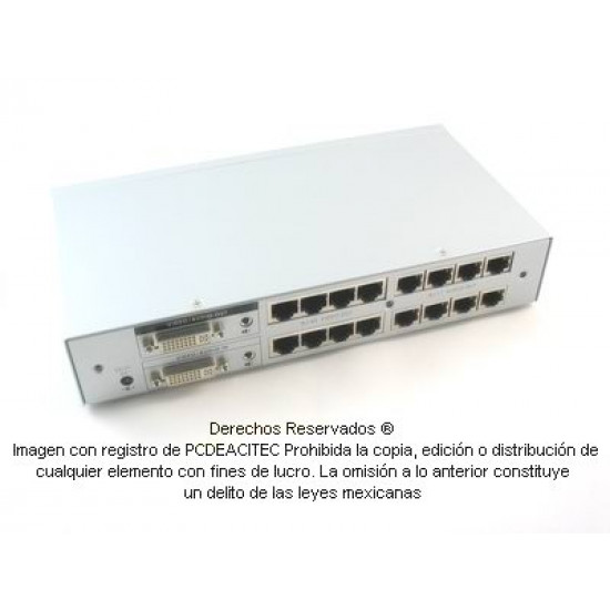 Extensor DVI-D Splitter 1x8 + Audio vía Cat5e o Cat6 20 m