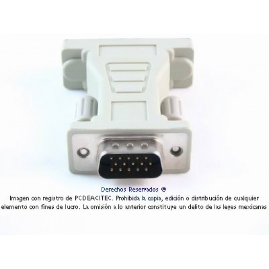 Adaptador DVI-I 24+5 pin hembra a VGA macho