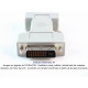 Adaptador DVI-I 24+5 pin macho a VGA hembra