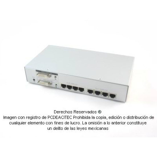 Extensor DVI-D Splitter 1x4 + Audio vía Cat 5e o Cat 6 hasta 20 m