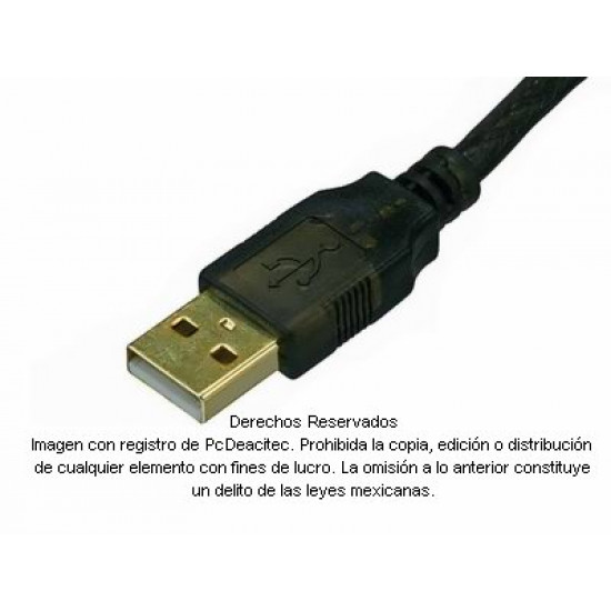 Cable extensión activa USB 2.0 AB macho a macho de 15 m