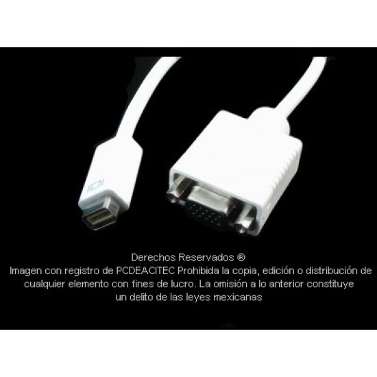 Adaptador Mini DVI macho a VGA hembra