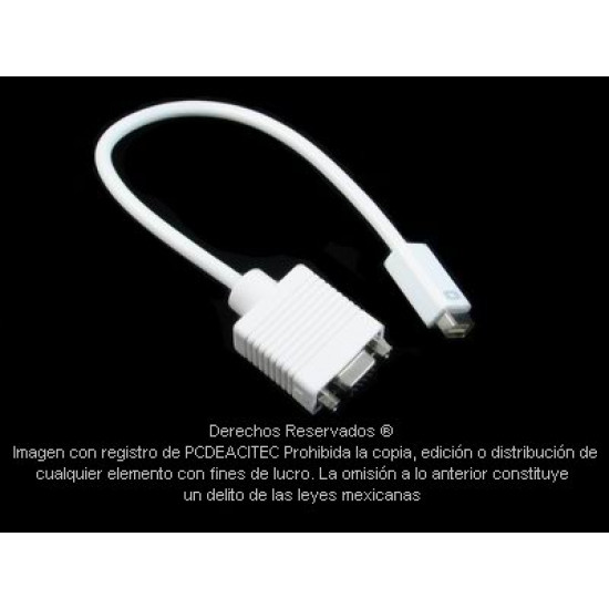 Adaptador Mini DVI macho a VGA hembra