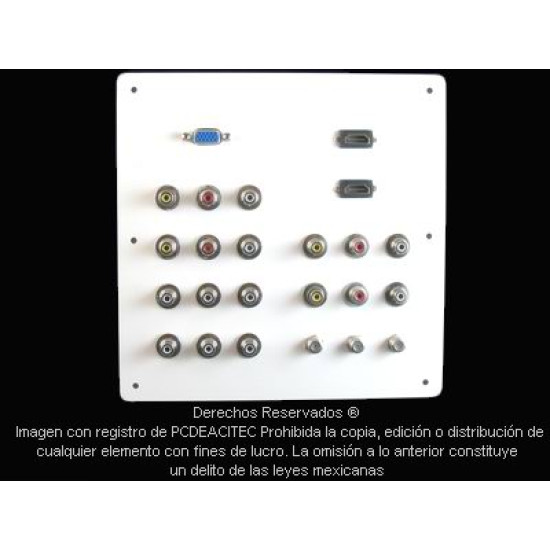 Tablero a Pared Multipuertos Video y Audio 24 puertos Tablero a Pared Multipuertos Video y Audio 24 puertos
