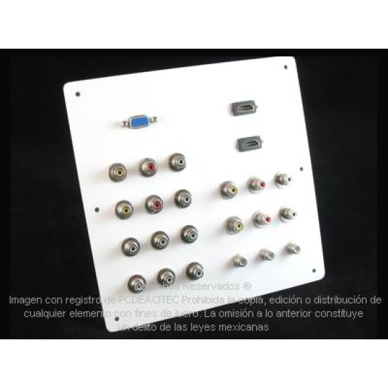 Tablero a Pared Multipuertos Video y Audio 24 puertos Tablero a Pared Multipuertos Video y Audio 24 puertos