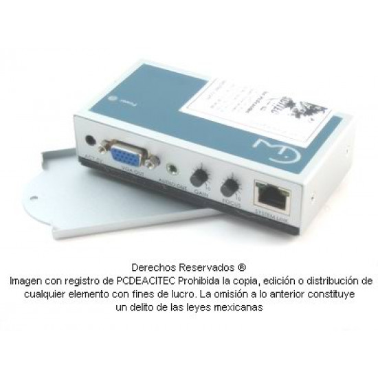 Receptor para Extensor VGA Splitter VGA con Audio hasta 300 m vía Cat5 o Cat6