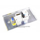 Placa Tapa VGA + HDMI + Jack RJ45 Cat5e ponchable en Aluminio