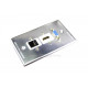 Placa Tapa VGA + HDMI + Jack RJ45 Cat5e ponchable en Aluminio