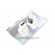 Placa Tapa HDMI 4k + Jack RJ45 Cat6 en Aluminio