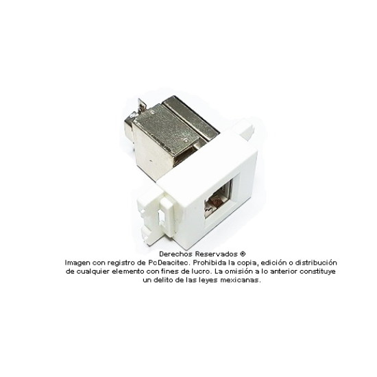 Socket puerto STP RJ45 Cat6A Blindado para caja retráctil 202010/202030/202060