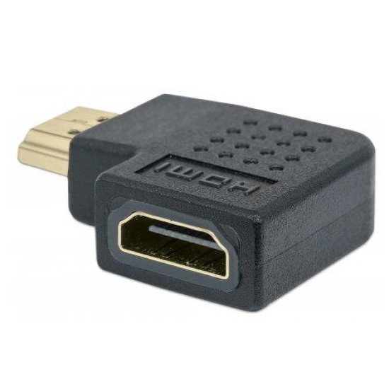 Adaptador HDMI 4K Hembra a Macho, en L plana 90°