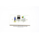 Placa Tapa VGA + USB 2.0 + Audio Jack 3.5 mm IDC en ABS