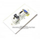 Placa Tapa VGA + HDMI + Jack RJ45 Cat6 ponchable en ABS