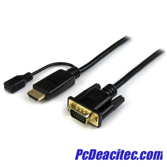 Cable Convertidor Activo HDMI a VGA de 1.8 m