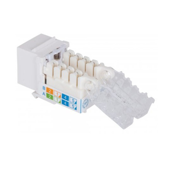 Jack RJ45 Cat6 Keystone Pro con bloqueo sin herramienta