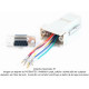 Adaptador modular serial DB9 hembra a Jack RJ45