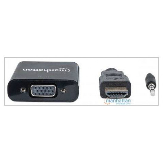 Convertidor HDMI a VGA + Audio Plug 3.5 mm