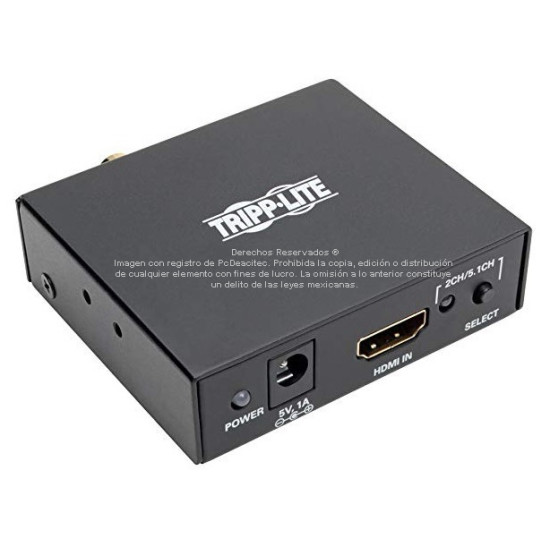 Extractor de audio HDMI 2.1 y 5.1 canales a jack 3.5 mm SPDIF / Toslink / RCA coaxial 