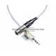 Cable Mini XLR macho mono balanceado a plug 3.5 mm (TRS) estéreo no balanceado 1 m 